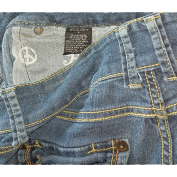 PINK AVE Sz 9 Straight Leg Women's blue jeans - Picture 4 of 6